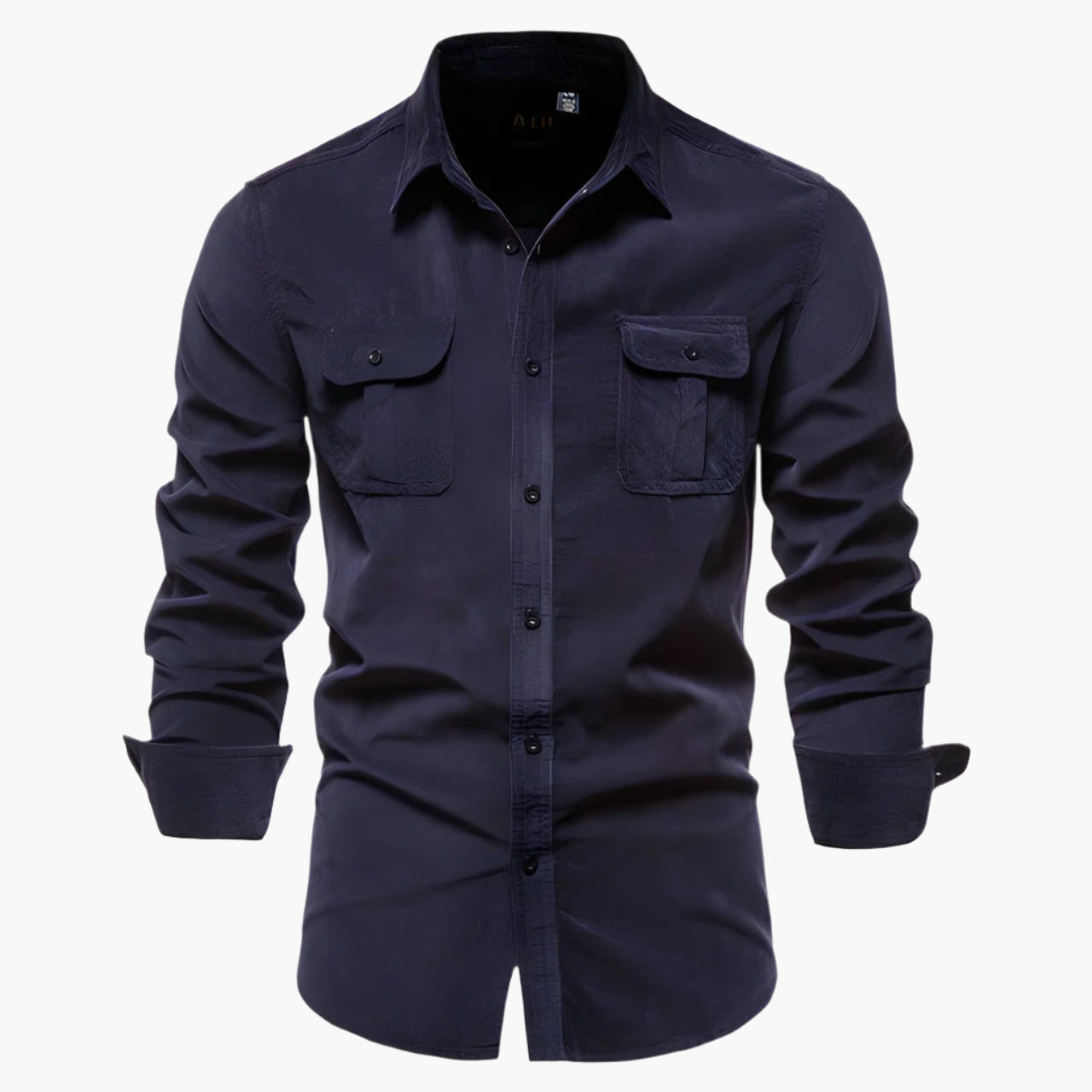 Herren Slim Fit Freizeit Hemd – Modernes Langarmhemd mit Brusttaschen für Alltag und Büro