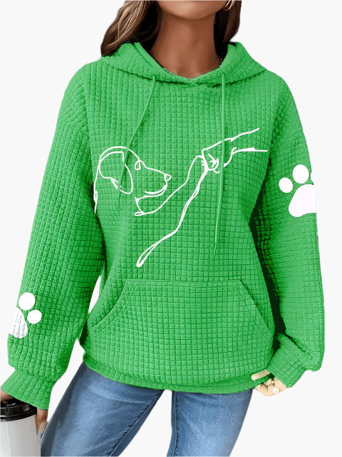 Damen Kapuzenpullover mit Hundemotiv – Bequemer Hoodie für Hundeliebhaber, Freizeit & Alltag
