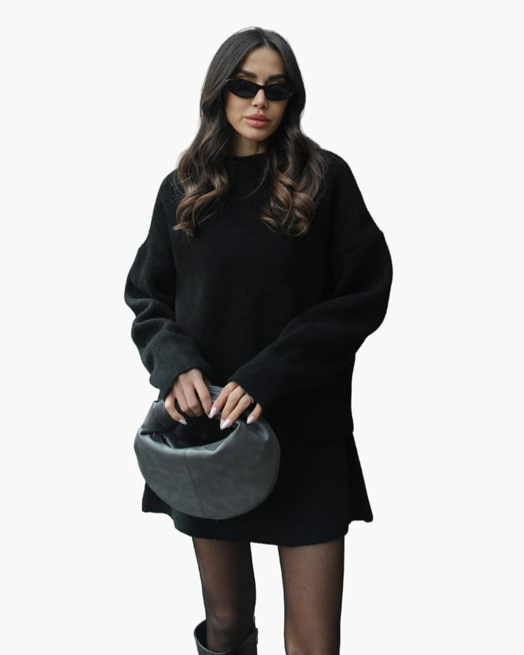 Damen Strickset Zweiteiler – Elegantes Herbst-Winter Outfit für Alltag & Freizeit