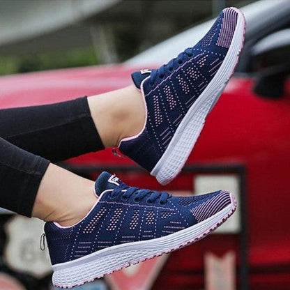 Damen Sneaker Freizeitschuhe mit Atmungsaktivem Mesh – Bequeme Sportschuhe für Alltag, Fitness & Spaziergänge