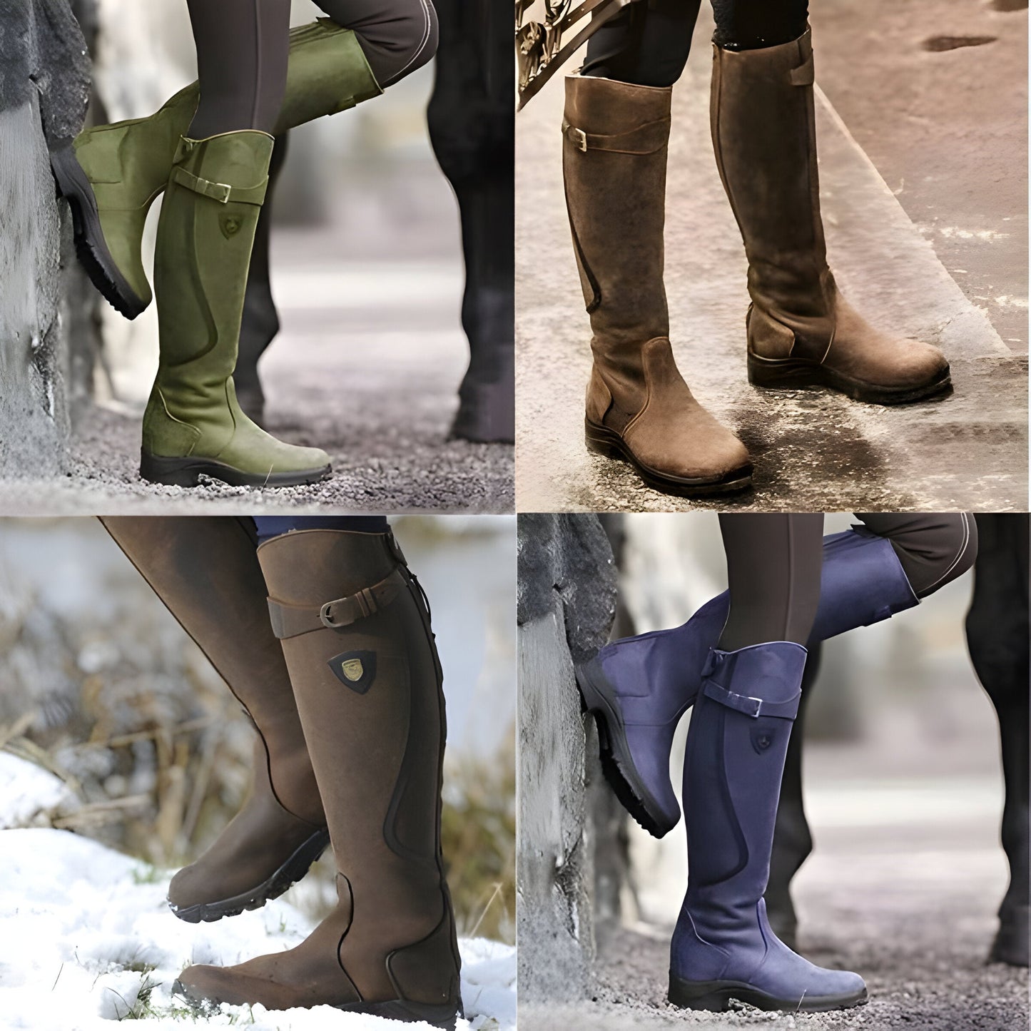 Damen Reitstiefel Outdoor Wasserdicht Leicht Atmungsaktiv – Perfekt für Reiten und Alltag