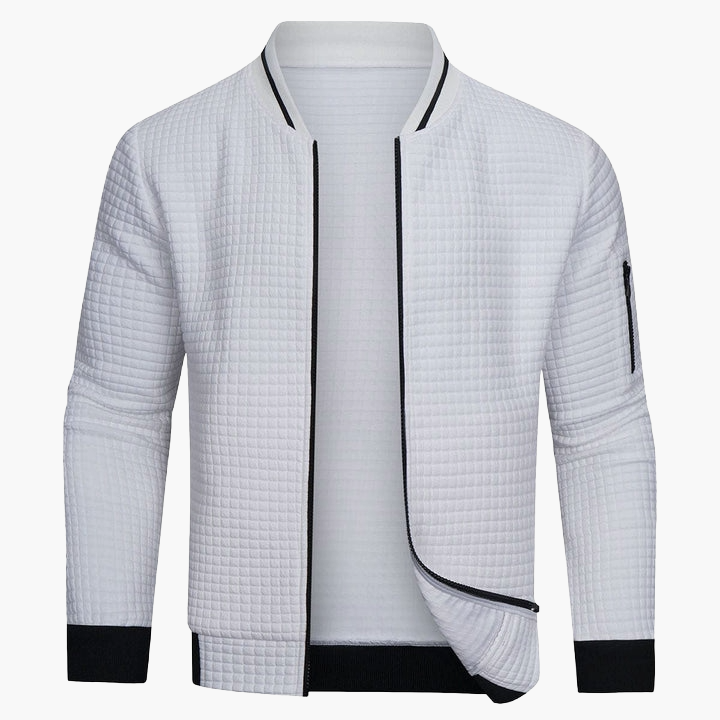 Herren Bomberjacke Modern Kariert – Stilvolle Freizeitjacke für Alltag & Büro
